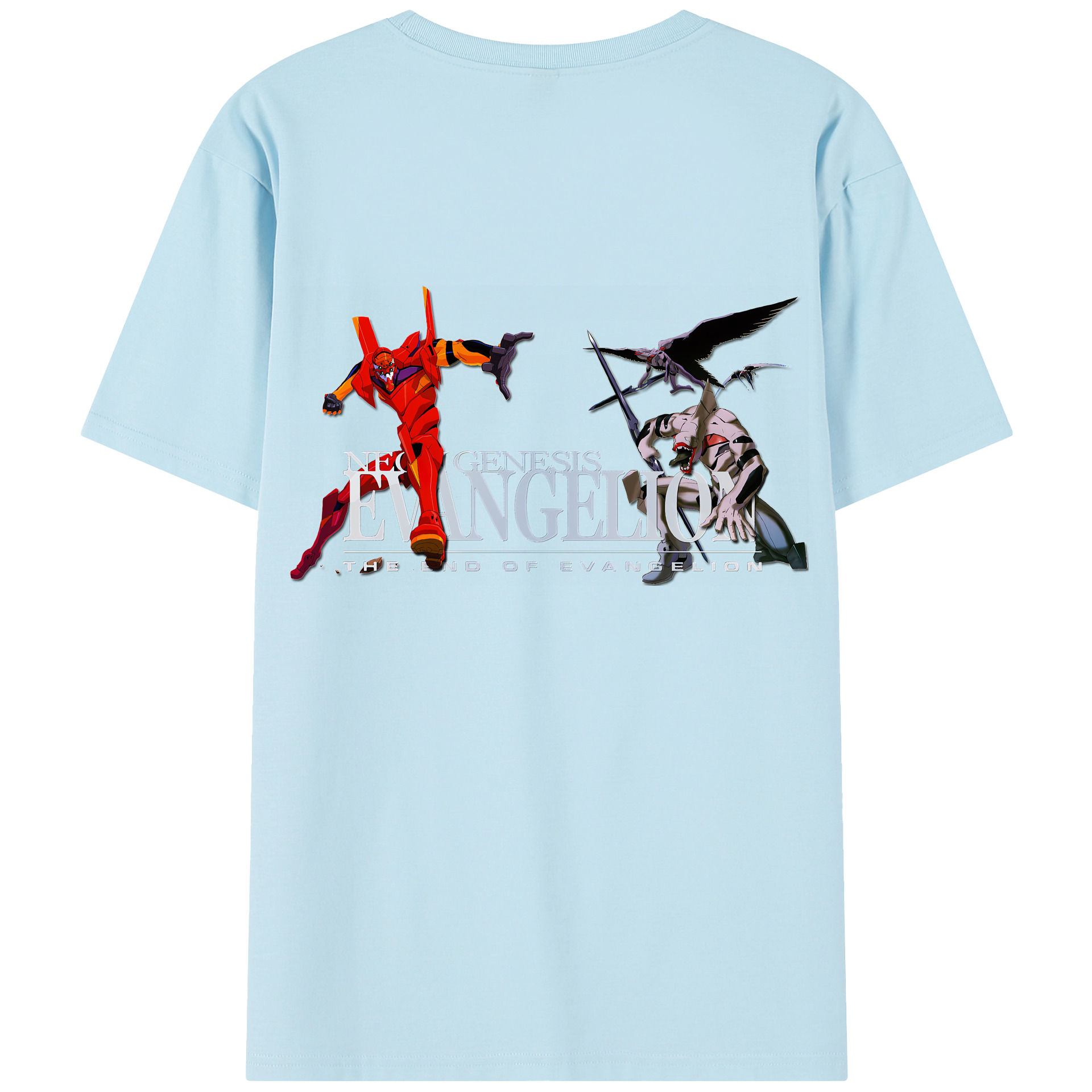 （画像用） EVA 新世紀エヴァンゲリオン 綿100％半袖Tシャツ（背面プリント）